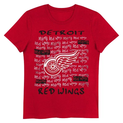 NHL Detroit Red Wings Girls Crew Neck T-Shirt