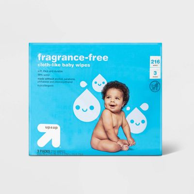 Fragrance Free Baby Wipes Unscented 216ct - up & up