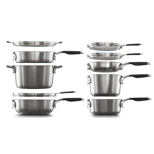 Select by Calphalon with AquaShield Nonstick 9pc Space-Saving Cookware Set