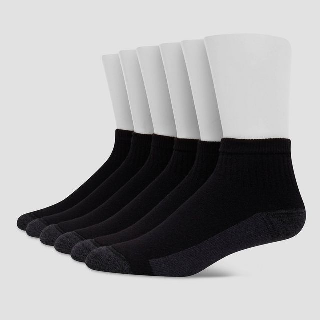 Hanes Premium Mens Xtemp Ultra Cushion 6pk Ankle Socks