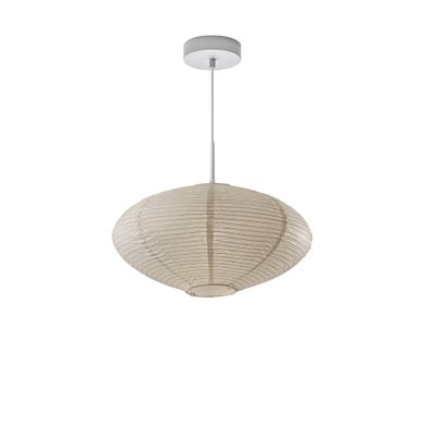 Adesso Alana Pendant Off White : ETL Listed, Metal & Paper, 60W, Adjustable Height