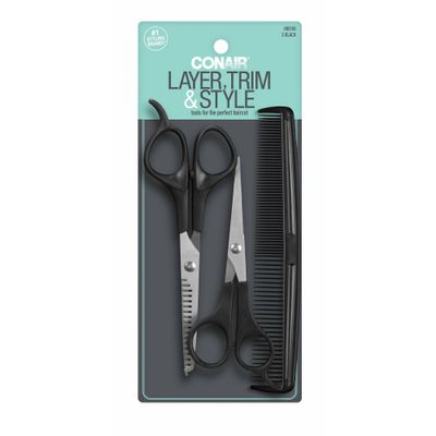 Conair Shears and Comb Set - 3pk