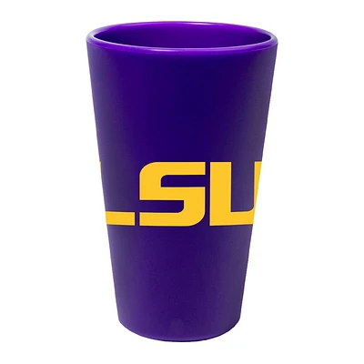 NCAA LSU Tigers Silicone Pint Glass - 16oz