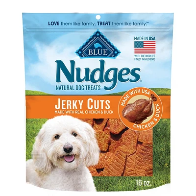 Blue Buffalo Nudges with Duck and Chicken Jerky Cuts Natural Dog Treats - 16oz