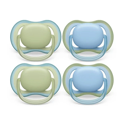 Avent Philips Ultra Air Pacifier 0-6 Months - Pastel Green/Celestial Blue - 4pk