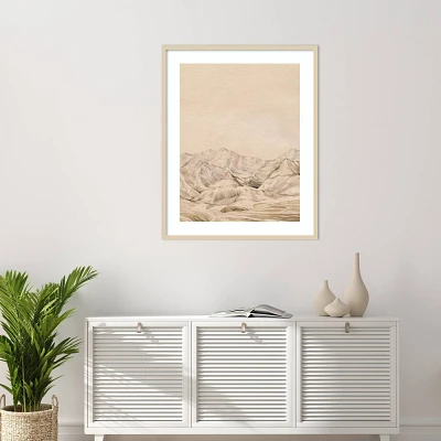 Amanti Art 33x41 Twilight Mountain Peaks II by Grace Popp Wood Framed Wall Art Print