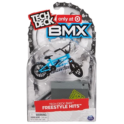 Tech Deck BMX Freestyle Hits - Finger Bike with Freestyle Obstacle - Cult Bikes - Blue/Black