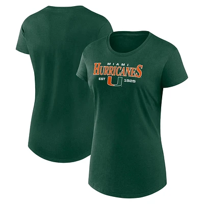 NCAA Miami Hurricanes Womens Relaxed T-hirt