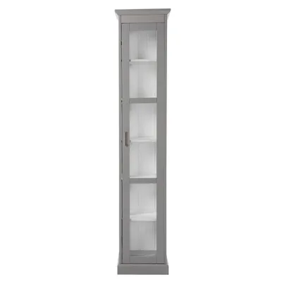 77.25 Metmit Tall Curio with Glass Door