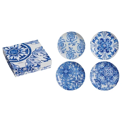 Rosanna 6 Set of 4 Azul Appetizer Plates