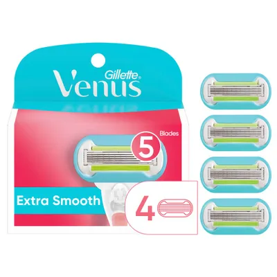 Venus Extra Smooth Womens Razor Blade Refills - 4ct
