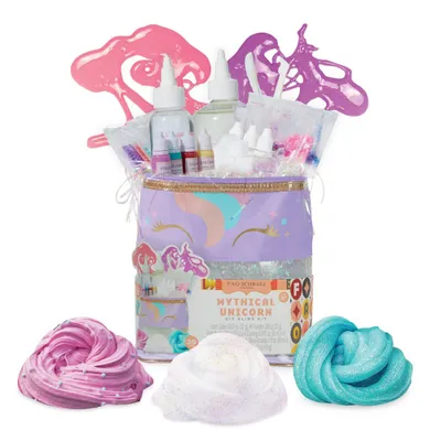 FAO Schwarz Toy DIY Ultimate Slime Kit with Unicorn Case Craft Kit - 39pcs