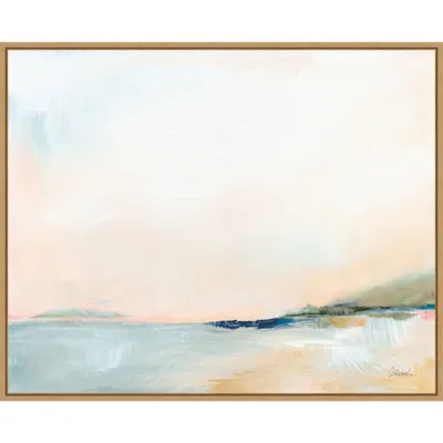 Amanti Art 28x23 Open Sky Over Water by Sue Schlabach Framed Wall Art Print: Serene Seascape Canvas