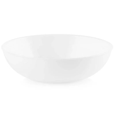 Corelle 46oz Vitrelle Pasta Bowl White: Round Solid Vitrelle, 8.5 Diameter, Dishwasher-Safe, Dining Tableware for All Ages