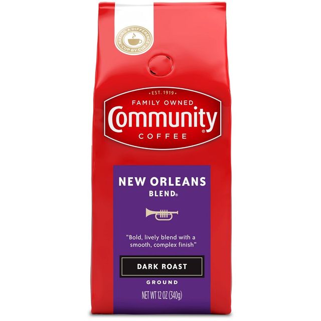 Community Coffee New Orleans Blend Ground Dark Roast Coffee - 12oz