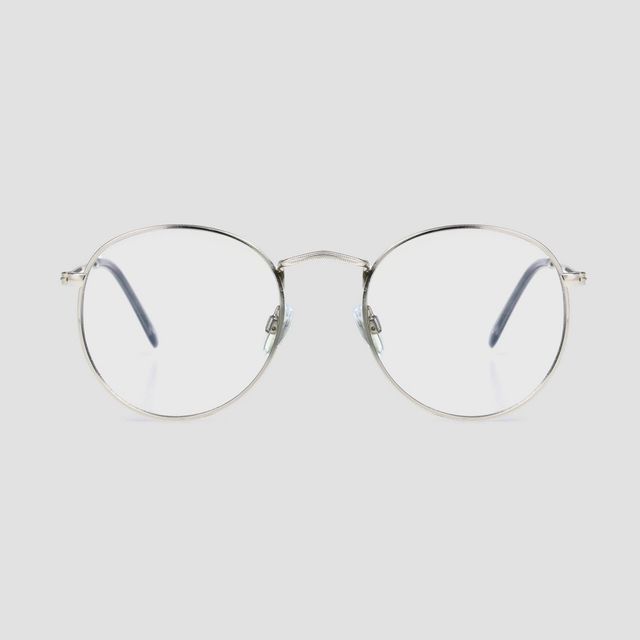 Men's Round Blue Light Filtering Acetate Glasses - Goodfellow & Co™ Brown