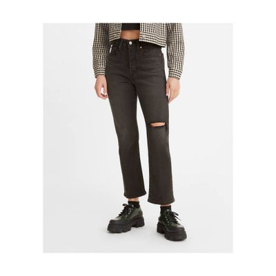 Levis Womens High-Rise Wedgie Straight Cropped Jeans