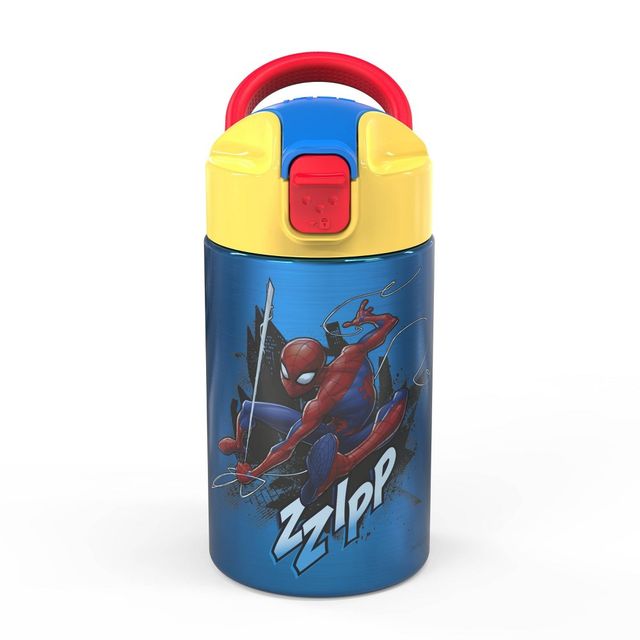 Spider-man 14oz Stainless Steel Double Wall Valiant Bottle - Zak