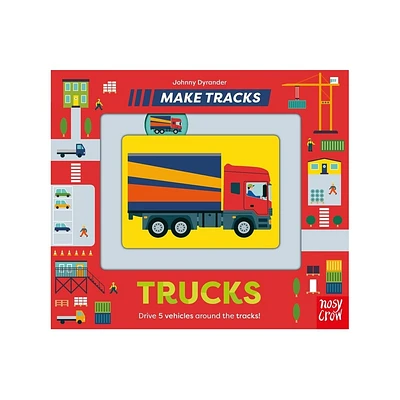 Make Tracks: Trucks - (Board Book)