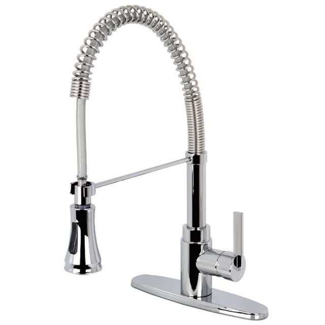 Traditional Bathroom Faucet Satin Nickel And Polished Brass - Kingston Brass  : Target