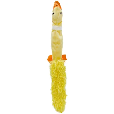 Multipet Empty Nester Bird Unstuffed Dog Toy - Yellow - 20