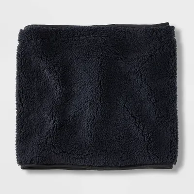 Mens Faux Shearling Scarves - Goodfellow & Co Black