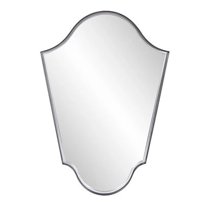 Howard Elliott 41.5x29 Arched Wall Mirror with Matte Gray Iron Frame