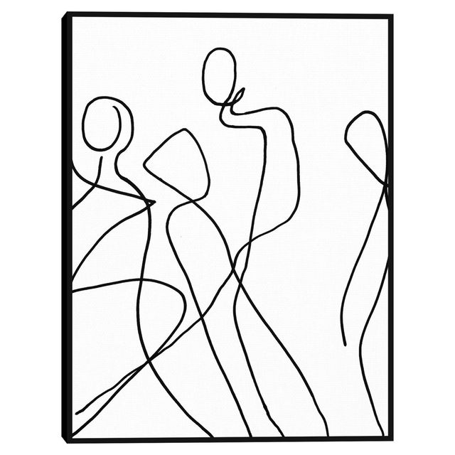 18 x 24 The Dance by Nikki Chu Framed Canvas Art Print - Masterpiece Art Gallery: Modern Decor, Ready to Hang