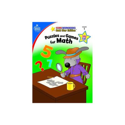 Puzzles and Games for Math, Grade 1 - (Home Workbooks) (Paperback)