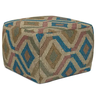 Mirella Square Pouf Multi Color - WyndenHall