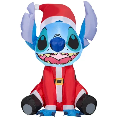 3 Disney Lilo & Stitch Santa Stitch Christmas Inflatable Decoration