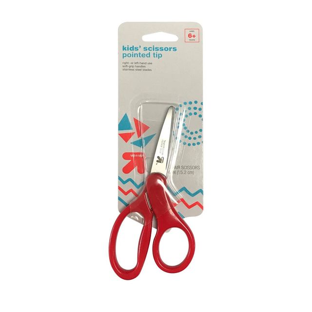 6 Kids Scissors Pointed Tip - up&up