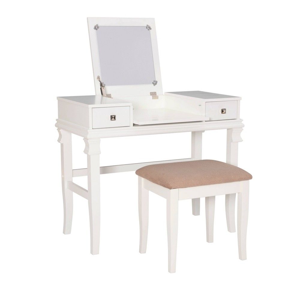 white vanity desk target