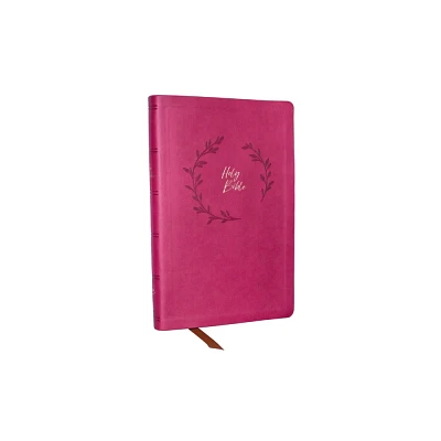 KJV Holy Bible: Value Ultra Thinline, Pink Leathersoft, Red Letter, Comfort Print: King James Version - by Thomas Nelson (Leather Bound)