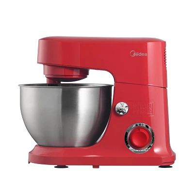 Midea 5qt 6-Speed Stand Mixer Cherry Red