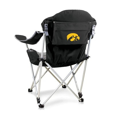 NCAA Iowa Hawkeyes Reclining Camp Chair with Head Support