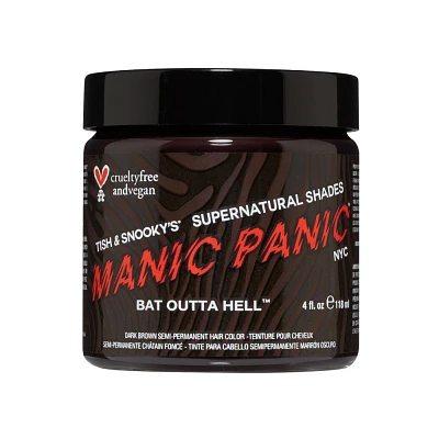 Manic Panic Super Naturals Bat Outta Hell Temporary Hair Color - Brown - 4oz