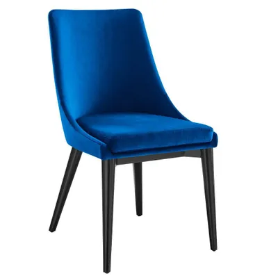 Viscount Performance Velvet Dining Chair Navy - Modway