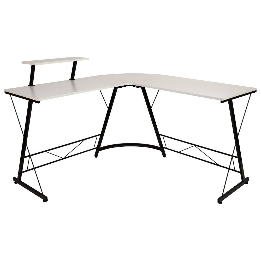 target white corner desk