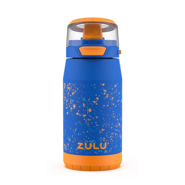 Ello 12oz Stainless Steel Colby Pop! Water Bottle Fidget Accessory Blue