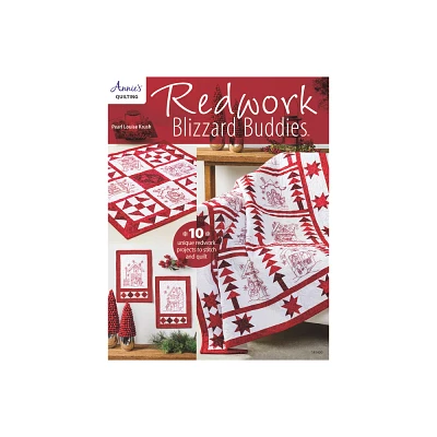 Redwork Blizzard Buddies - by Pearl Louis Krush (Paperback)