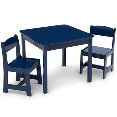 Delta Children MySize Kids Wood Table and Chair Set (2 Chairs Included