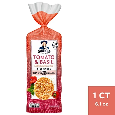 Quaker Garden Tomato & Basil Rice Cakes - 6.1oz