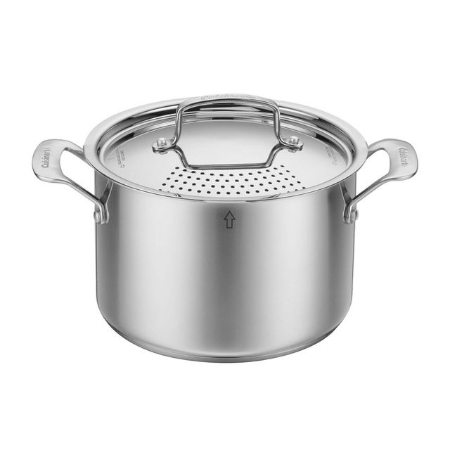 Cuisinart Classic 5.75qt Stainless Steel Pasta Pot with Straining Cover - 83665S-22