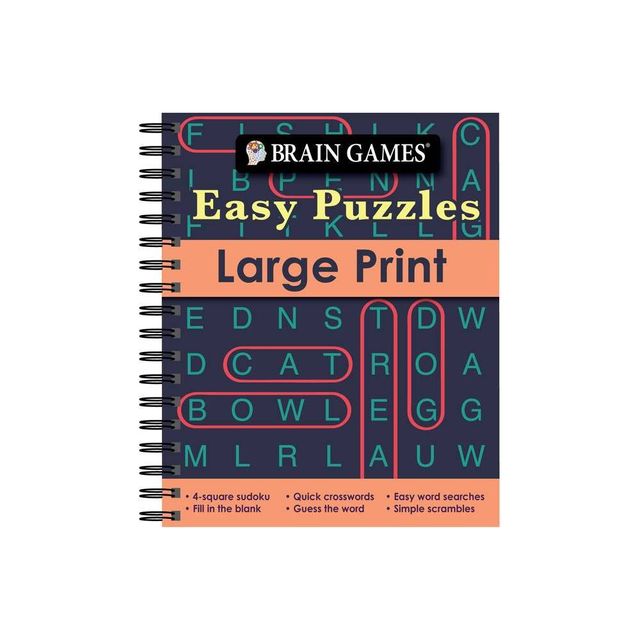 Brain Games - Large Print Sudoku Puzzles (Arrow) (Spiral)