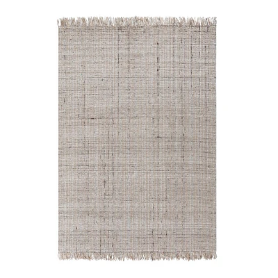 Anji Mountain Sallisaw Jute and Wool Area Rug Tan