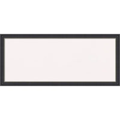 32x14 Stylish Wood Frame White Cork Board Black - Amanti Art: Bulletin Board, Wall Mounted, Office & Home Decor