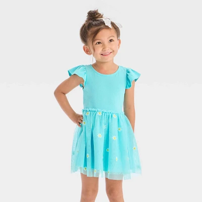 Toddler Girls Daisy Tank Tulle Dress