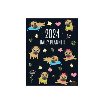 Pug Planner 2024 - by Happy Oak Tree Press (Paperback)