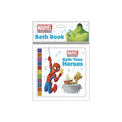 Marvel Beginnings: Bath Time Heroes Bath Book - by Pi Kids